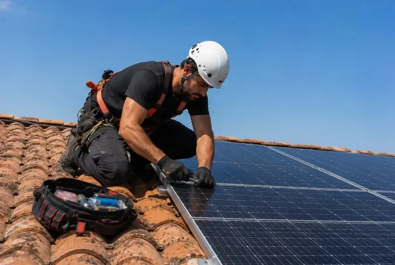 Maintenance et monitoring de panneaux solaires à Passy